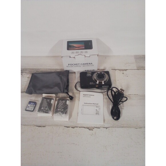 Pocket  Camera Digital Camera 48 Megapixel 4KHD New W Box/Memory card/Bag - Picture 3 of 15